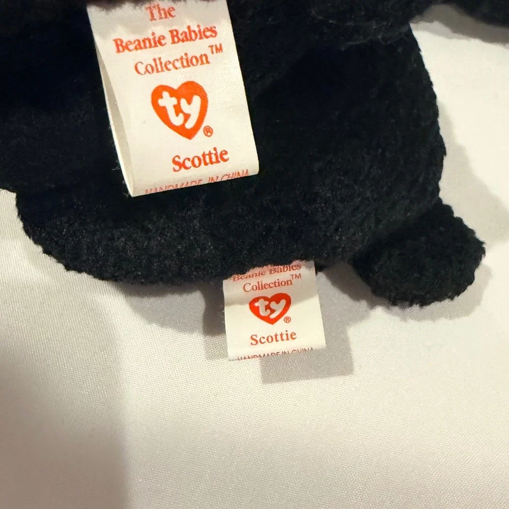 Ty Beanie Babies Dog Lot of 5 Tracker Fetch Spunky Scottie Error Tag Vintage